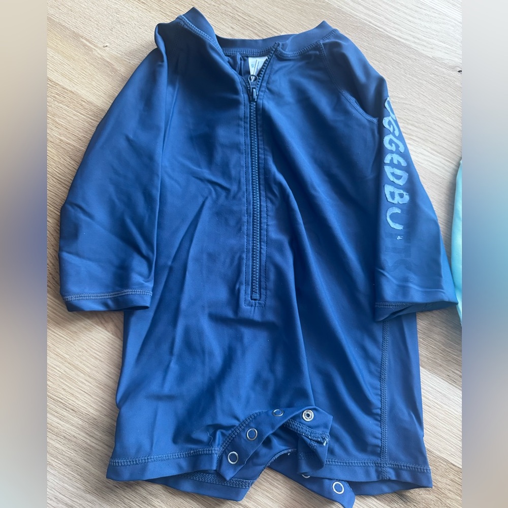Boys Zip Front One-Piece Swimsuit